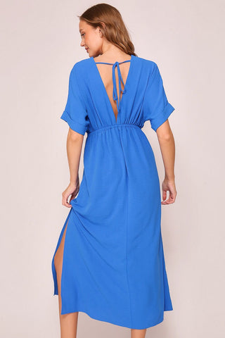 Blue Airy Midi Dress