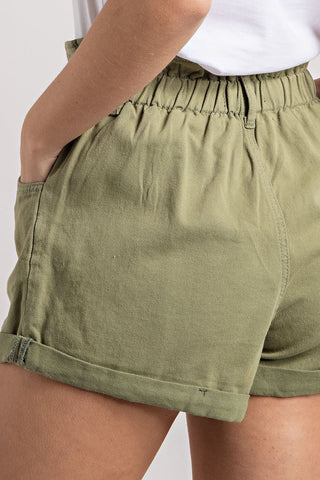 Sage Cotton Shorts