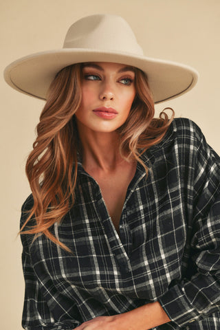 Black Plaid Shirt