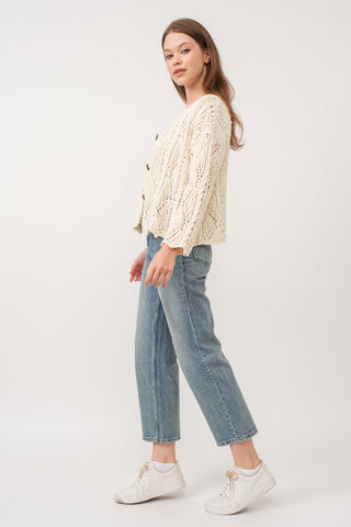 Cream Knit Cardigan