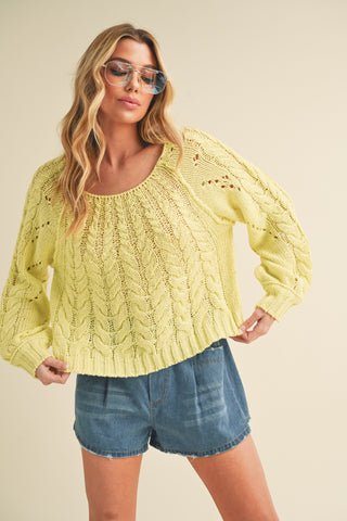 Yellow Knit Sweater