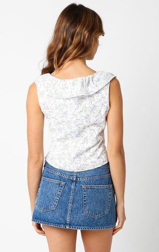 Blue Sage Floral Top